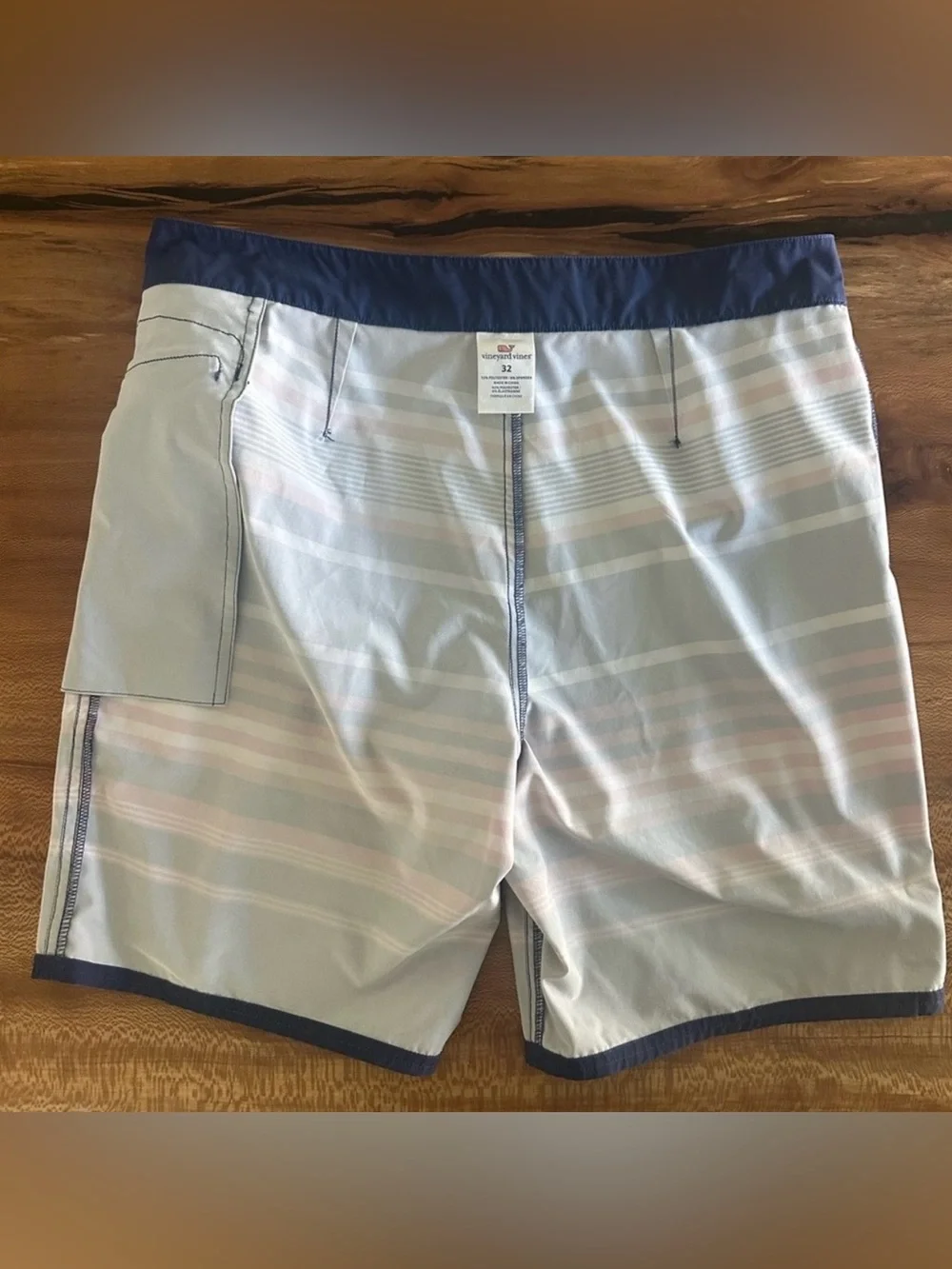 Vineyard Vines Americana Striped Board Shorts Swim Trunks|Size:32